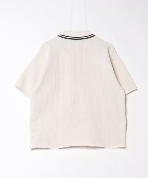 「BEAMS HEART」 半袖ポロシャツ S ホワイト メンズ_画像2