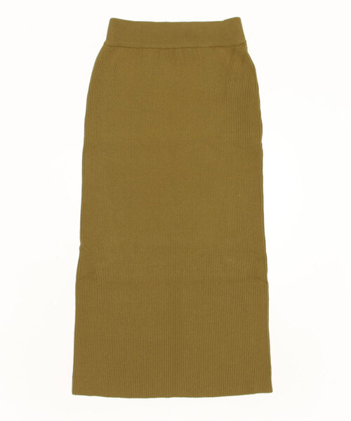 「RAY CASSIN」 ニットスカート FREE ライトカーキ レディース_画像2