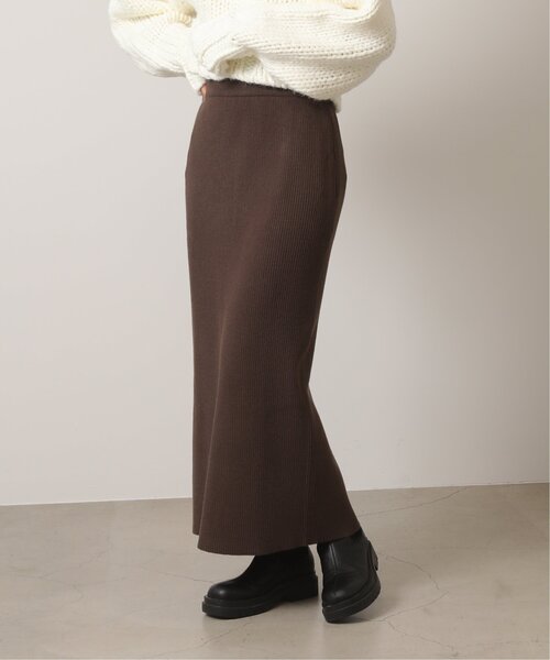 「RAY CASSIN」 ニットスカート FREE ライトカーキ レディース_画像6