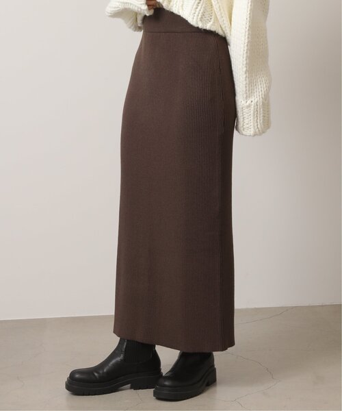 「RAY CASSIN」 ニットスカート FREE ライトカーキ レディース_画像9