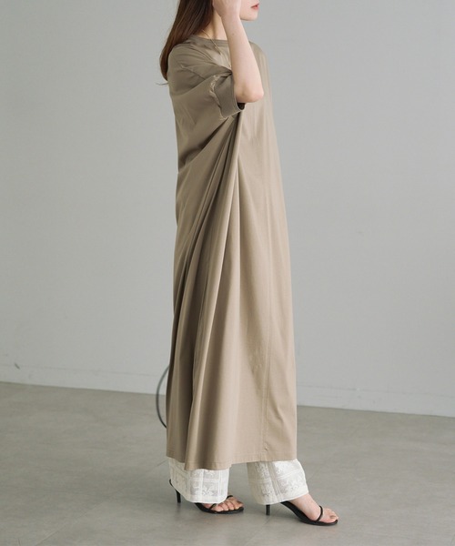「PUAL CE CIN」 半袖ワンピース FREE ベージュ レディース_画像3