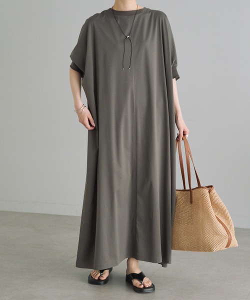 「PUAL CE CIN」 半袖ワンピース FREE ベージュ レディース_画像6