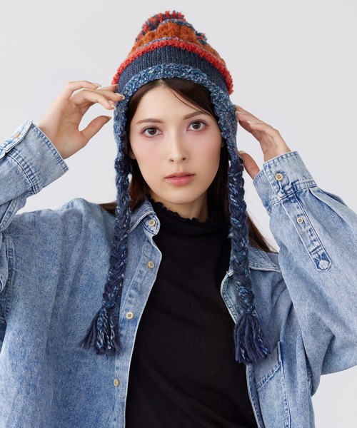 sankyo shokai（三京商会） ニット帽 ニットキャップ ニット帽ポンポン