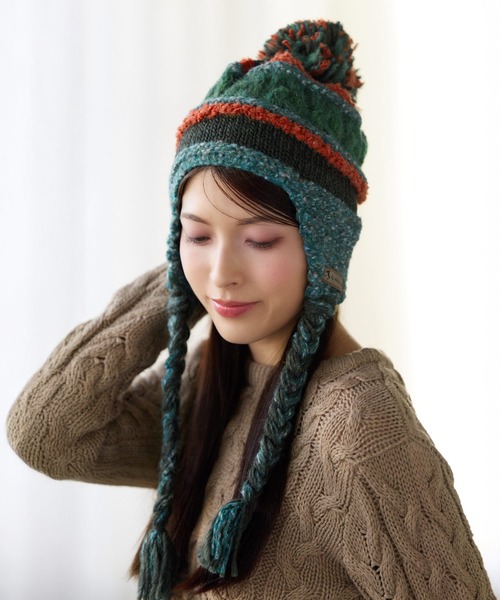 sankyo shokai（三京商会） ニット帽 ニットキャップ ニット帽ポンポン