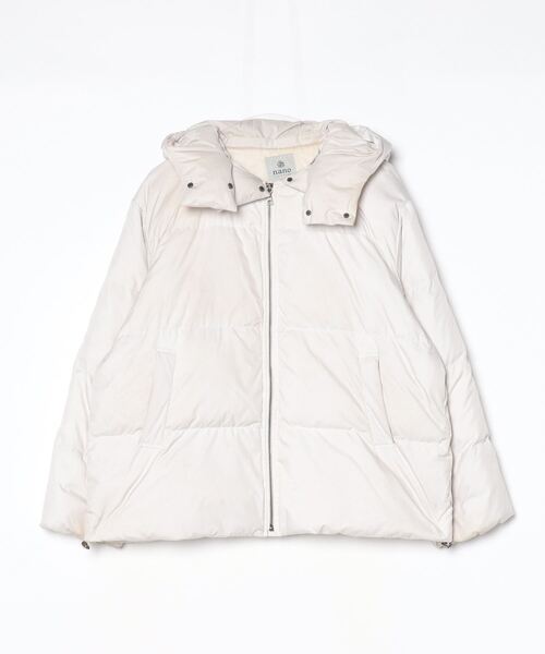 NANO universe（ナノ・ユニバース） ダウンジャケット 36 オフホワイト
