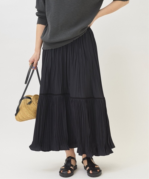 plage（プラージュ） プリーツスカート 36 ブラック レディース