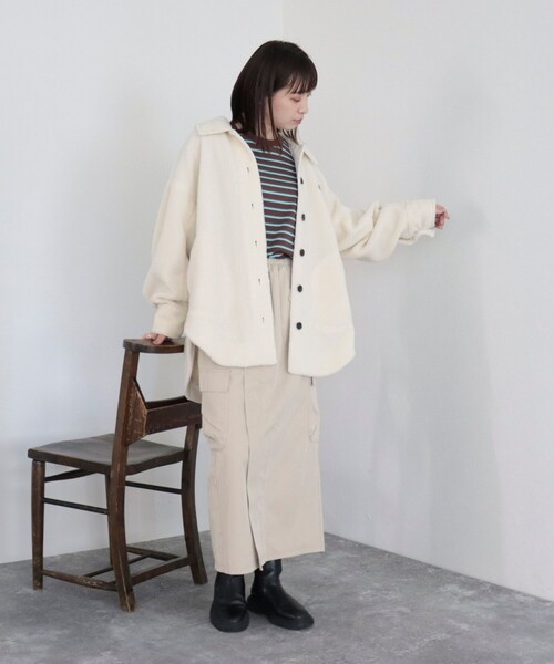 「GEVACO」 ジャケット 38 アイボリー レディース_画像5