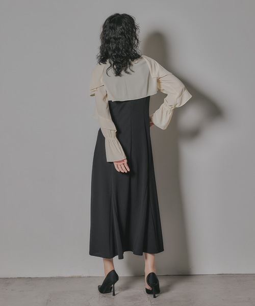 「niana」 ノースリーブワンピース M ブラック レディースの画像