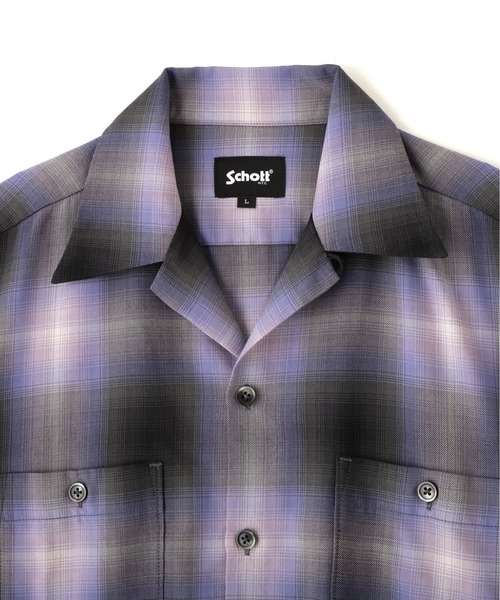 Schott N.Y.C（ショット） シャツ Schott/ショット/OMBRE CHECK SHIRT