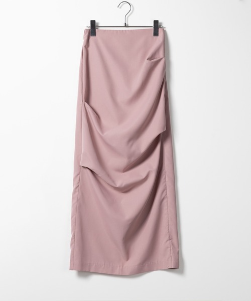 「me+em select」 スカート SMALL チャコール レディース_画像4