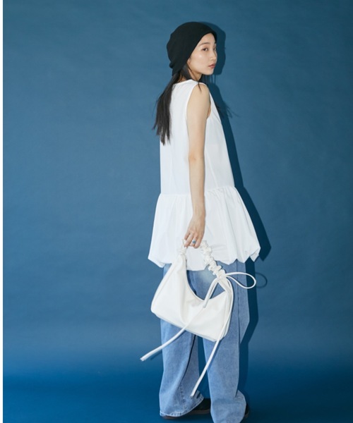 「DRWCYS」 ノースリーブワンピース FREE ホワイト レディース_画像6