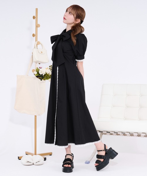 「apres jour」 半袖ワンピース X-LARGE ベージュ レディース_画像4