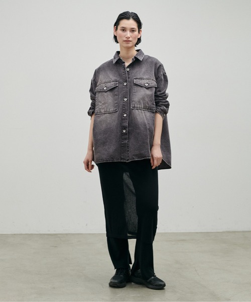 larutaオーバーデニムシャツ LARUTA（ラルータ） ブラウス シャツ 「LARUTA」デニムオーバーシャツ