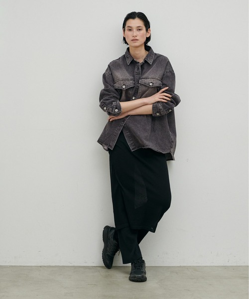 LARUTA（ラルータ） ブラウス シャツ 「LARUTA」デニムオーバーシャツ
