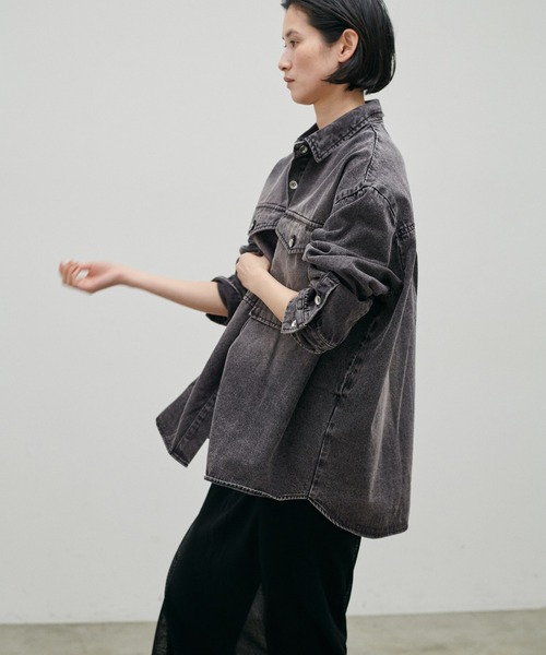 LARUTA（ラルータ） ブラウス シャツ 「LARUTA」デニムオーバーシャツ