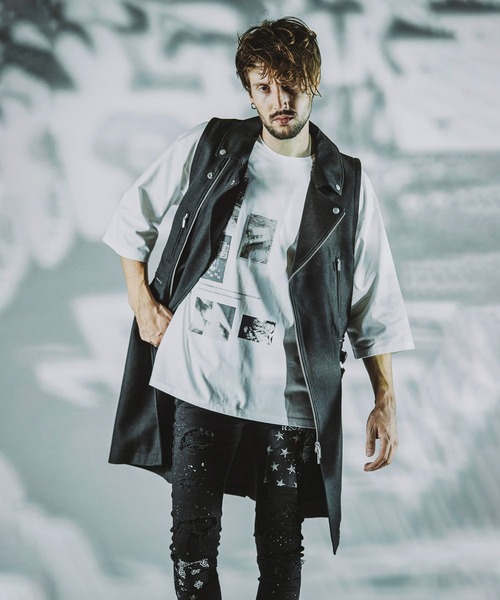 「NO ID.」 7分袖Tシャツ ONE SIZE ホワイト メンズ_画像7