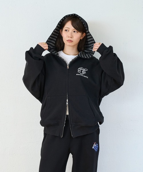 kaoyorinakami パーカー punchbike reversiblehoodie / パンチバイク
