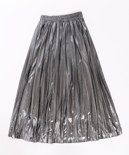 「WC」 プリーツスカート FREE シルバー レディース_画像5