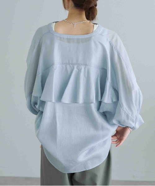 「PUAL CE CIN」 長袖ブラウス FREE ブラック レディース_画像2