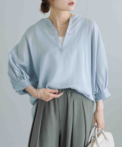 「PUAL CE CIN」 長袖ブラウス FREE ブラック レディース_画像3