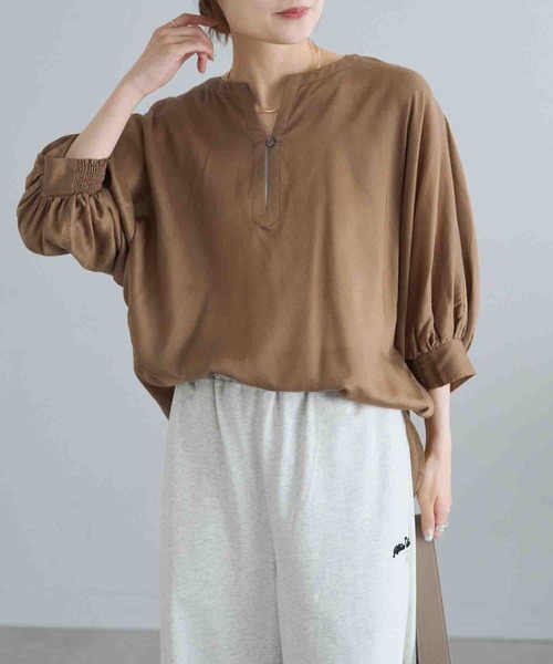 「PUAL CE CIN」 長袖ブラウス FREE ブラック レディース_画像8