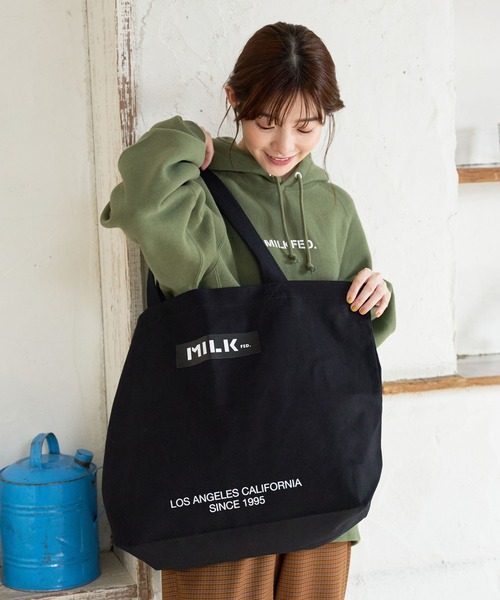 「MILKFED.」 トートバッグ ONE SIZE ブラック レディース_画像3