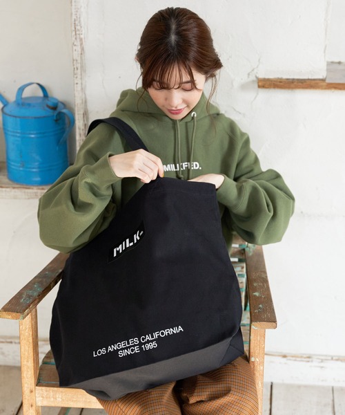 「MILKFED.」 トートバッグ ONE SIZE ブラック レディース_画像4
