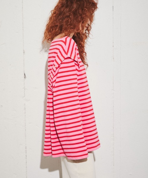 「ROSE BUD」 長袖カットソー FREE グレー レディース_画像2