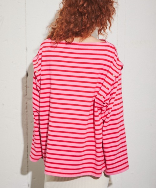 「ROSE BUD」 長袖カットソー FREE グレー レディース_画像6