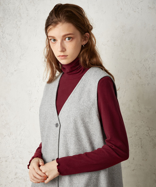 「LE SOUK HOLIDAY」 スカート M チャコール レディース_画像7