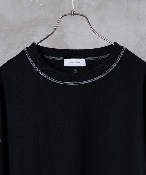 「INTER FACTORY」 スウェットカットソー MEDIUM グレー メンズ_画像5