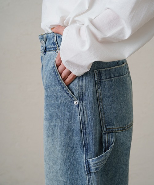 「LOUNGEDRESS」 デニムパンツ LARGE ブルー レディースの画像