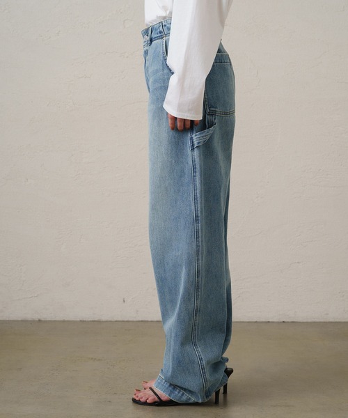 「LOUNGEDRESS」 デニムパンツ LARGE ブルー レディースの画像