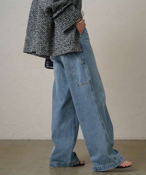 「LOUNGEDRESS」 デニムパンツ LARGE ブルー レディースの画像
