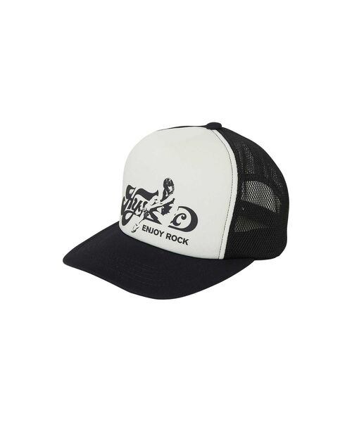 ヒステリックグラマー メッシュキャップ ブラック HYSTERIC GLAMOUR - GUITAR GIRL メッシュキャップ / ブラック | Tempt