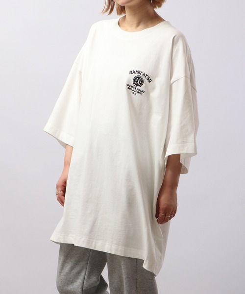 「波達(NAMITATSU)」 半袖Tシャツ - ブラック メンズ_画像6
