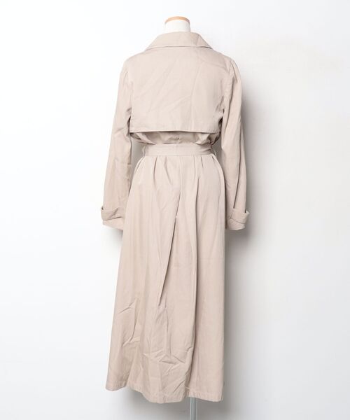 「Spick & Span」 トレンチコート 38 ベージュ レディース_画像2