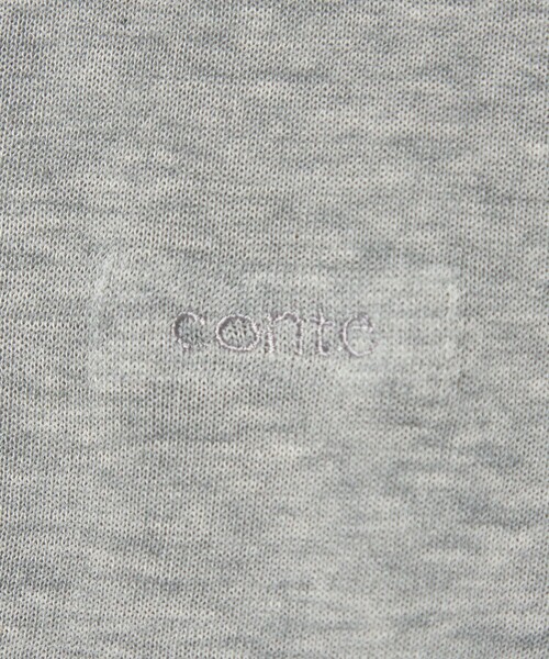 コンテ conte クルーネックノースリーブニット シアー 白 定価17600円