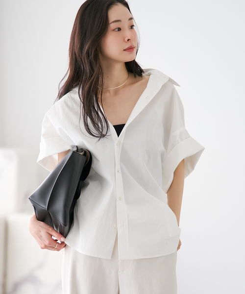 plage（プラージュ） ブラウス シャツ 「追加」Roll Up Cuffs シャツ