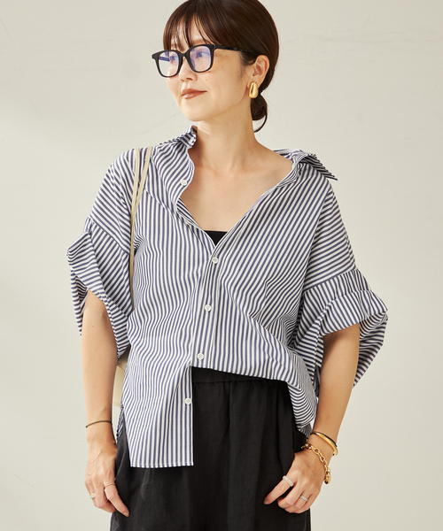 plage（プラージュ） ブラウス シャツ 「追加」Roll Up Cuffs シャツ