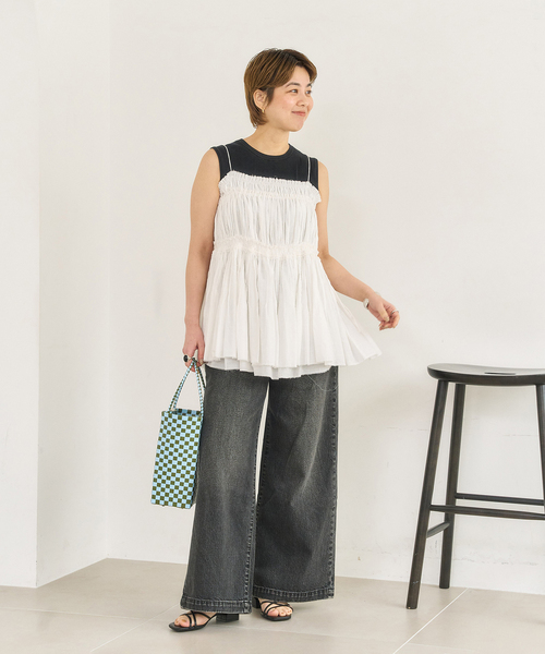 サンダル 3.5cmスクエア2WAYサンダル レディースの画像