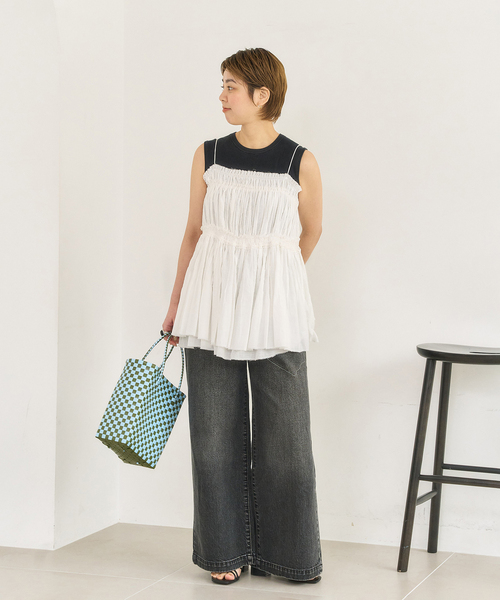 サンダル 3.5cmスクエア2WAYサンダル レディースの画像
