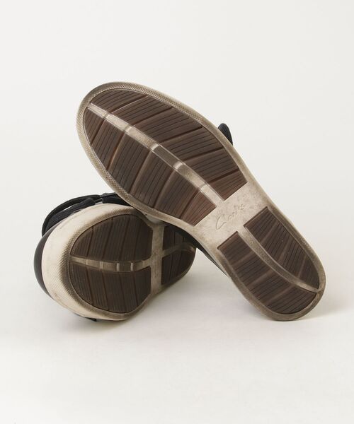 「Clarks」 ローカットスニーカー 24.5cm ブラック メンズ_画像3