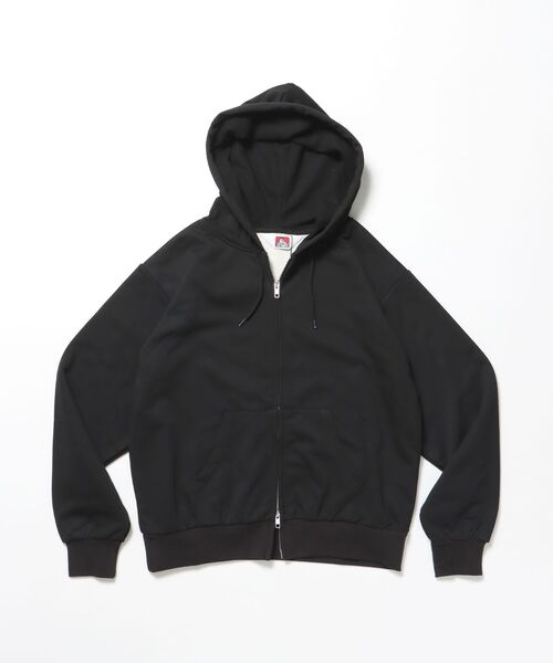 「BEN DAVIS/WHITE LABEL」 ジップアップパーカー MEDIUM ネイビー メンズ_画像2