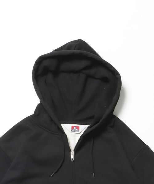 「BEN DAVIS/WHITE LABEL」 ジップアップパーカー MEDIUM ネイビー メンズ_画像4