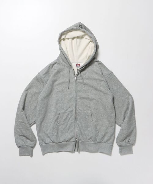 「BEN DAVIS/WHITE LABEL」 ジップアップパーカー MEDIUM ネイビー メンズ_画像6