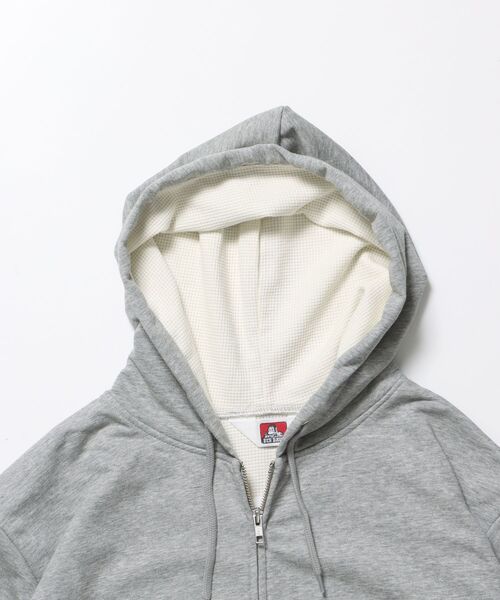 「BEN DAVIS/WHITE LABEL」 ジップアップパーカー MEDIUM ネイビー メンズ_画像8