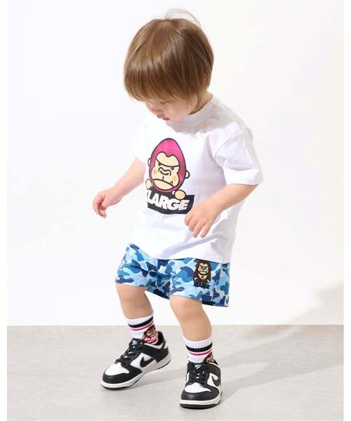 MONCLER 迷彩柄ショートパンツ カモ柄 希少 XLARGE KIDS（エクストララージ キッズ） パンツ ファニーゴリラカモ総
