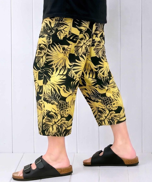 TopIsm（トップイズム） ステテコ ワイドパンツ パンツ レーヨンリーフ