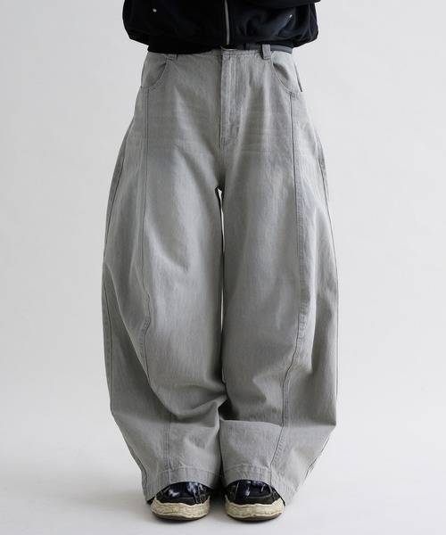 「epnok」 デニムパンツ MEDIUM グレー メンズ_画像2